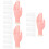 3Sets High Simulation Pink Practice Hand Model Manicure Training Tool 8