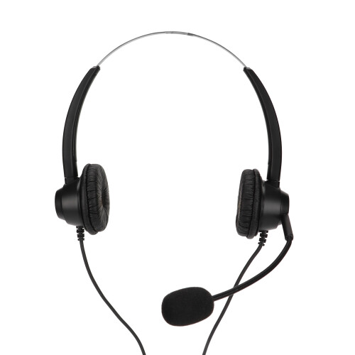 Ultralight Headset for Clear Communication, Noise Cancelling Microphone Adjustable Rotatable Ear Cover, Multiple Devices Compatibility 2