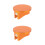 2Pièces Accessoires De Cric Orange Structure Solide 8
