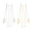 4Pcs Portable Silver Alloy Mask Hanger and Glasses Chains 2