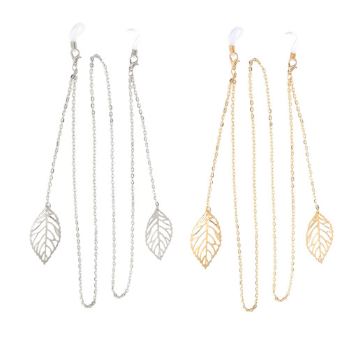 4Pcs Portable Silver Alloy Mask Hanger and Glasses Chains 1