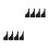 8Pcs Palm Rejection Drawing Gloves Black Polyester for Digital Artists 5