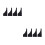 8Pcs Palm Rejection Drawing Gloves Black Polyester for Digital Artists 7