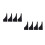 8Pcs Palm Rejection Drawing Gloves Black Polyester for Digital Artists 8