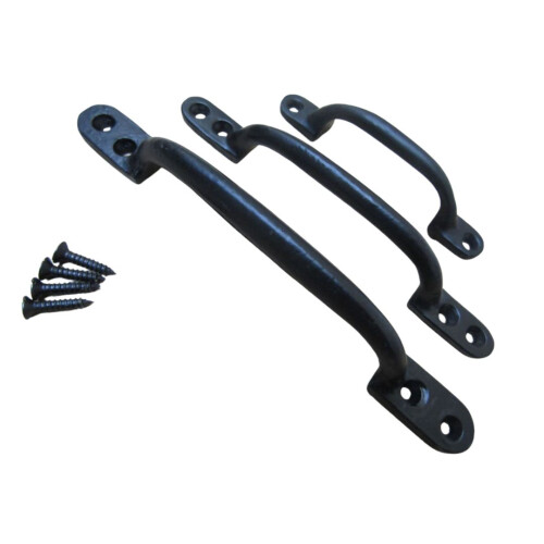 Sash Cabinet Pull Handle Black Antique 4" 1