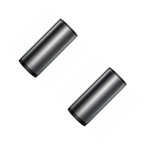2Pcs Portable Garbage Grey Car Trash Bin with Leakproof Lid 2