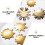 12Pcs Golden Manicure Cutter Templates French Nail DIY Trimmer Tool 7