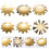 12Pcs Golden Manicure Cutter Templates French Nail DIY Trimmer Tool 8