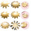 12Pcs Golden Manicure Cutter Templates French Nail DIY Trimmer Tool 9