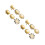 12Pcs Golden Manicure Cutter Templates French Nail DIY Trimmer Tool 10
