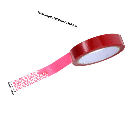 1Rouleauruban Tamper Evident Rouge Signal Void Pour Sécurisé 1