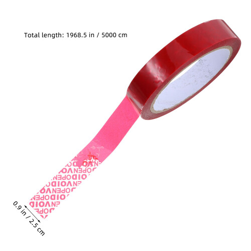 1Rouleauruban Tamper Evident Rouge Signal Void Pour Sécurisé 2