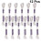 12Stk Glänzendes Metallic Stickgarn Silber, Praktisches Nähfaden Set 8