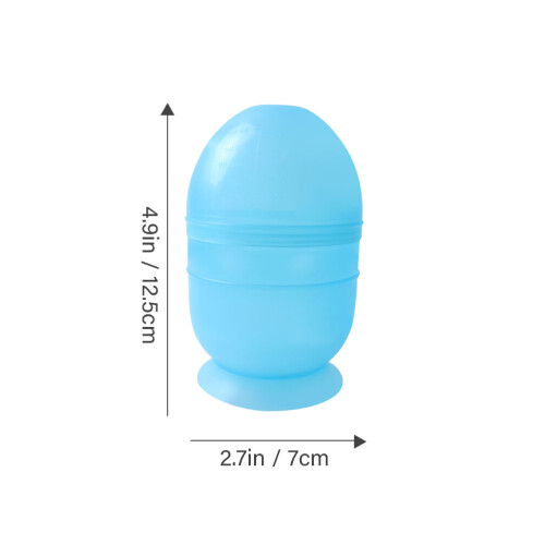 2pcs Hairdressing Scale Shaker Cup Plastic Comb Mixed Colour 2