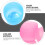 2pcs Hairdressing Scale Shaker Cup Plastic Comb Mixed Colour 7