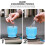 2pcs Hairdressing Scale Shaker Cup Plastic Comb Mixed Colour 9