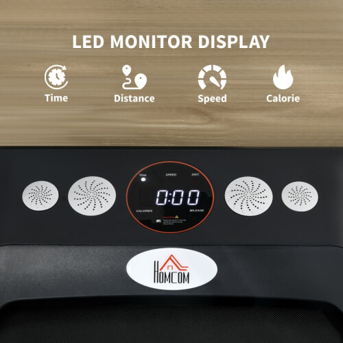 Foldable Walking Treadmill, LED Display and Wheels 2
