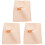 3Pcs Warm Knee Protector Portable Running knee Beige Nylon 4