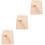 3Pcs Warm Knee Protector Portable Running knee Beige Nylon 7