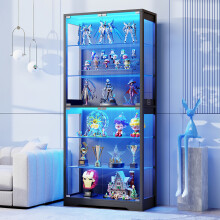 6-Tier 71" Display Cabinet with Glass Door