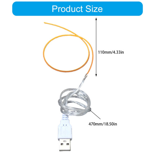 Μαλακές λάμπες LED 5V USB, εύκαμπτες λάμπες, εύκαμπτες λάμπες, εύκαμπτο φως με νήμα LED 2