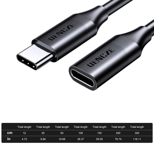 Καλώδιο επέκτασης USB C Υποστηρίζει φόρτιση 4K στα 60Hz 240W Ιδανικό για οθόνες USB C 2