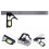 4Pcs Professional Adjustable Combo Square Stainless Steel Tool 10