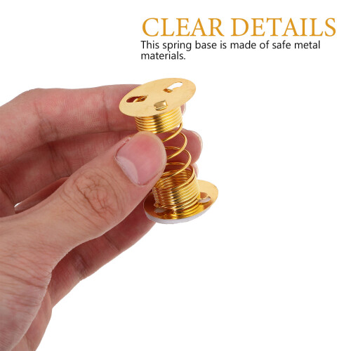 12 Pcs Spring Base Doll Child Metal Tabletop Honeycomb Ornaments 2