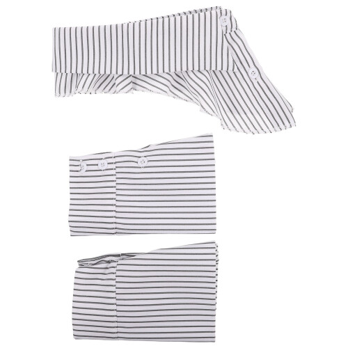 4Sets Multi Color Polyester Fake Collar Shirt Cuffs for Women Workwear 2