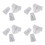 4Sets Multi Color Polyester Fake Collar Shirt Cuffs for Women Workwear 4