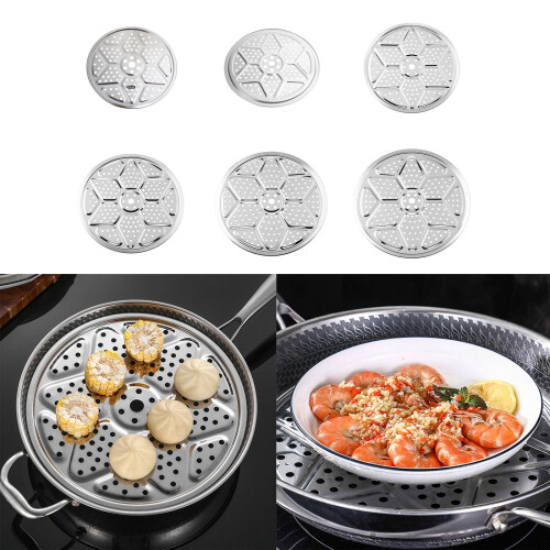 Stainless Steel Steamer Rack Round 24-36 cm 1