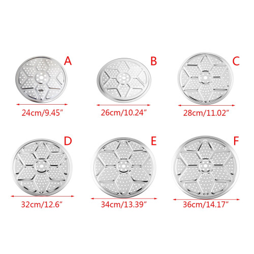 Stainless Steel Steamer Rack Round 24-36 cm 2