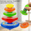 Multicolor stacking gyroscope toy set 5-piece 7