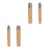 4Pcs Sturdy Wood Tool Handles Light Yellow Ergonomic File Replacement 7
