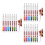 24Pièces Marqueurs Pailletés Multi Couleurs Plastique Double Lignes 2