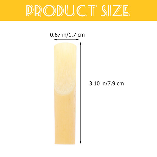 20Pcs Professional Saxophone Reeds Replacement Accessories in Beige 1