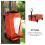2Pcs Brown Car Tissue Box Holder Foldable Oxford Cloth Camping Storage 7