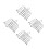 4Pièces Support À Toast Robuste Métal Argenté Pour Countertop 6