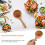 1Pc Wooden Water Scoop Practical Beech Wood Ladle for Kitchen Sauna 7