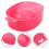 4Pcs Nail Soaking Bowls for Manicure Pink Plastic Finger Soaker 10