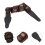 2Pcs Practical Assorted Color Guitar Strap Adjustable PU Cotton Belt 10