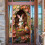 Easter Door Cover Bunny Egg Flower Design 1PC 2