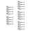 20Pcs Alloy Chopstick Rack Sturdy Tableware Organizer in Silver 5