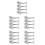 20Pcs Alloy Chopstick Rack Sturdy Tableware Organizer in Silver 6