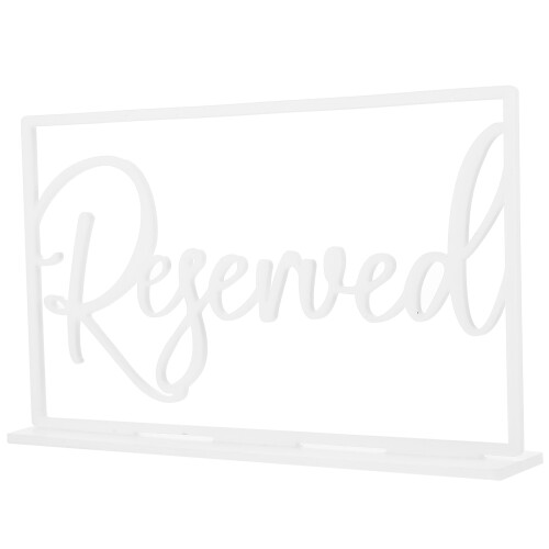 2St Minimalistisch Acryl Reserved Kaarten Wit Voor En Party 2