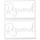 2St Minimalistisch Acryl Reserved Kaarten Wit Voor En Party 6