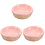 3Pcs Compact Pink Ceramic Hamster Feeder Bowls for Small Pets 4