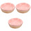 3Pcs Compact Pink Ceramic Hamster Feeder Bowls for Small Pets 5