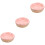 3Pcs Compact Pink Ceramic Hamster Feeder Bowls for Small Pets 7