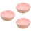 3Pcs Compact Pink Ceramic Hamster Feeder Bowls for Small Pets 8